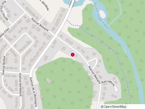 Location of Parc de la Rivière-Shawinigan at 6E Rue, Shawinigan