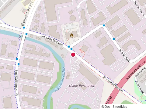 Location of Permacon at 500 Rue Saint-Eustache, Saint-Eustache