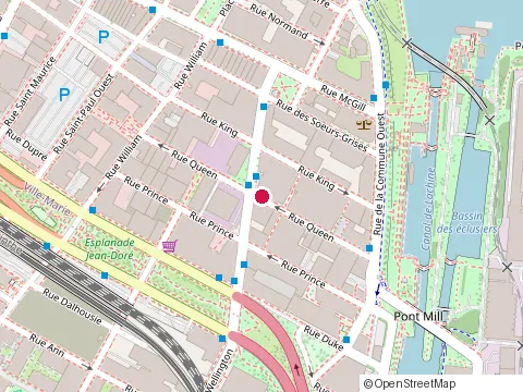 Location of Allied Properties at 80 Queen, Montréal