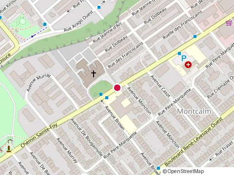 Location of Anne-Hebert Ecoles Primaries at 555 chemin Sainte-Foy, Québec