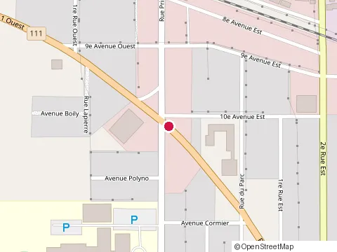 Location of Boston Pizza at 32 Qc-111, La Sarre