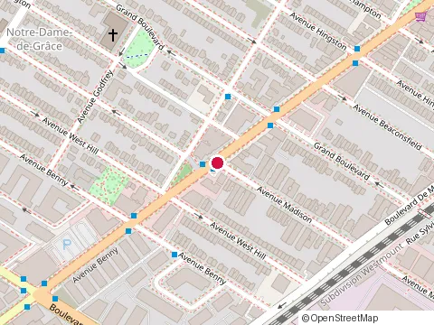 Location of Boustan Restaurant at 6202 Rue Sherbrooke O, Montréal