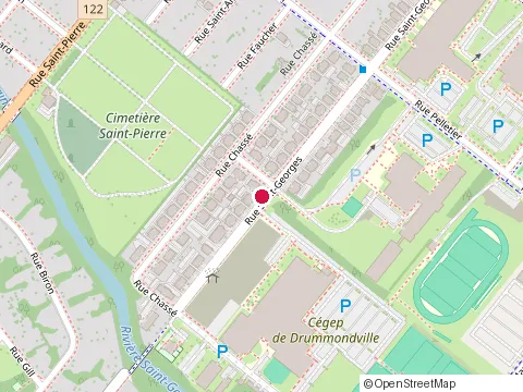 Location of Cégep de Drummondville at 960 rue Saint-Georges, Drummondville