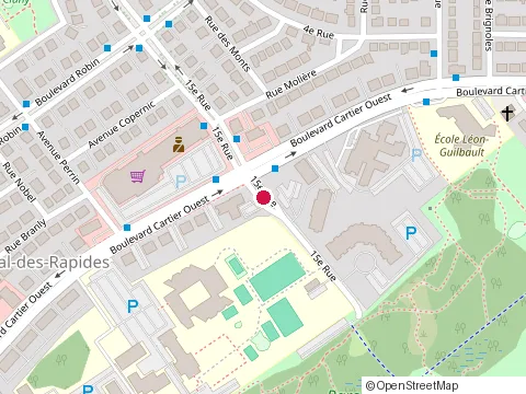 Location of Centre Jeunesse de Laval at 310 boulevard Cartier O, Laval