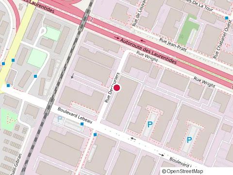 Location of Ceragres at 825 Deslauriers, Montréal