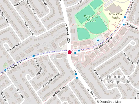 Location of Clinique Optometrique at 106 Rue St-Laurent, Saint-Eustache