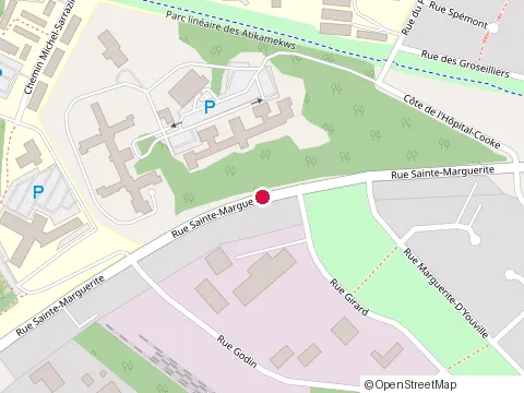 Location of Clinique Universitaire de Svc at 3600 Rue Sainte Marguerite, Trois-Rivières
