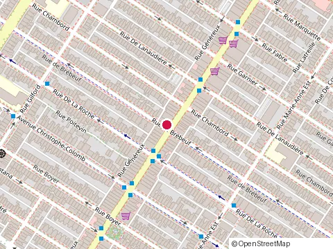 Location of Copper Branch at 1251 Mont-Royal Ave E, Montréal