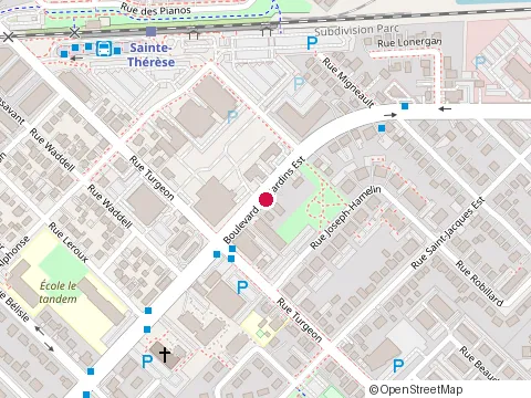 Location of Dessins de Structures Steltec at 22 Bd Desjardins E, Sainte-Thérèse
