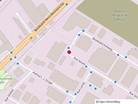 Location of Dominion Sample Ltd at 8301 Rue J.-Rene-Ouimet, Anjou