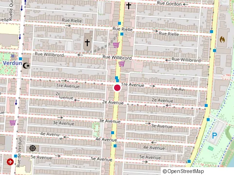 Location of Doyle Optometrists & Opticians at 4643 Wellington St, Verdun
