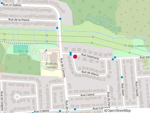 Location of École du Vallon at 88 Rue de Cannes, Gatineau