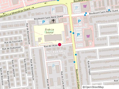 Location of École la Source - Commission Scolaire des Draveurs at 22 Rue de l'Acadie, Gatineau