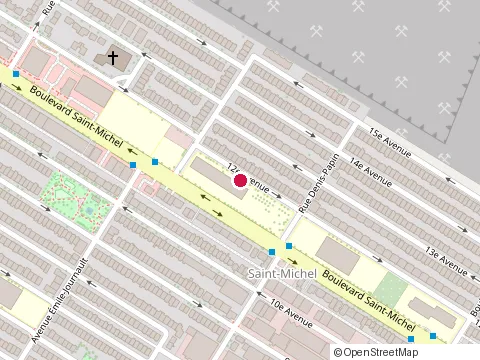 Location of Ecole Montcalm at 8800 12Eme Ave, Montréal