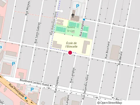 Location of Ecole Saint-Marc at 673 Rue Cabana, Granby