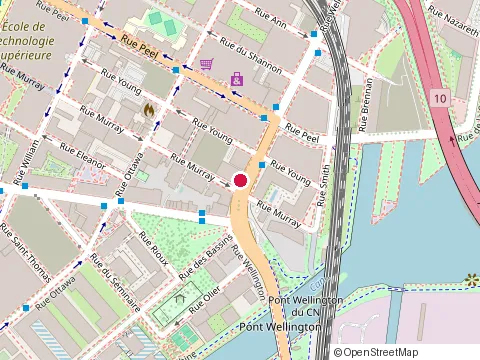 Location of Eq3 Montréal - Griffintown at 1155 Wellington St, Montréal