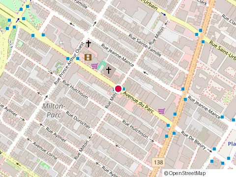 Location of Freshii at 3454 Park Ave, Montréal