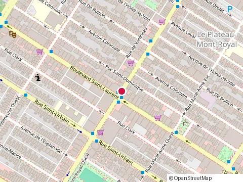 Location of Iris Optométristes et Opticiens - du Plateau at 434 Mont-Royal Ave E, Montréal