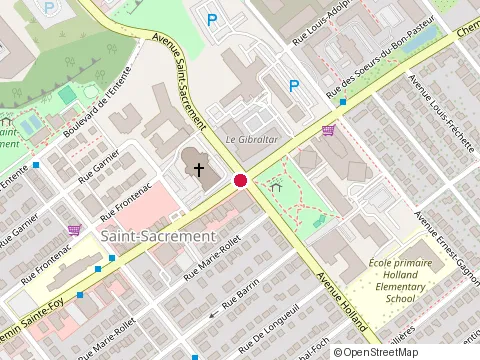 Location of Iris Optométristes et Opticiens - Haute-Ville at 1305 chemin Ste-Foy, Québec