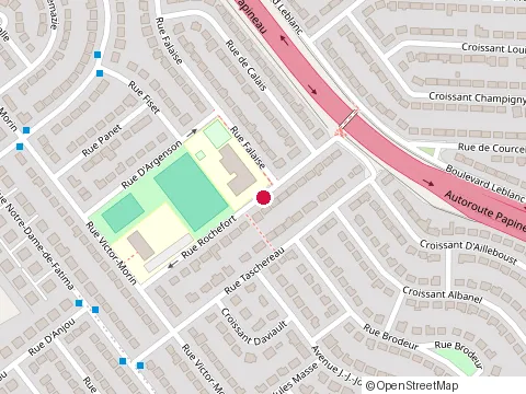 Location of J-Jean-Joubert Ecole at 1775 Rue Rochefort, Laval