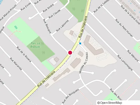 Location of la Piazzetta l'Hêtrière at 3695 Rue de l'Hêtrière, Saint-Augustin-de-Desmaures