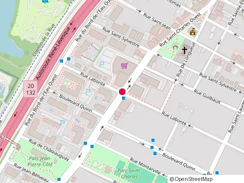 Location of Lapointe Dentaire Inc. at 430 Rue Saint-Charles O, Longueuil