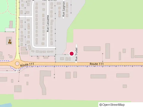 Location of les Toitures Raymond Abitibi Inc. at 34 Rue Trudel, Amos