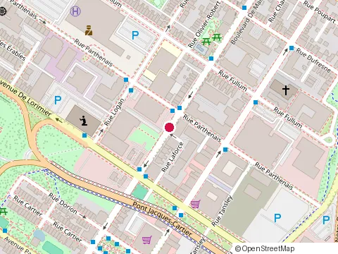 Location of les Tours d'Auteuil - Hazelview Properties at 2166 Boulevard de Maisonneuve O, Montréal