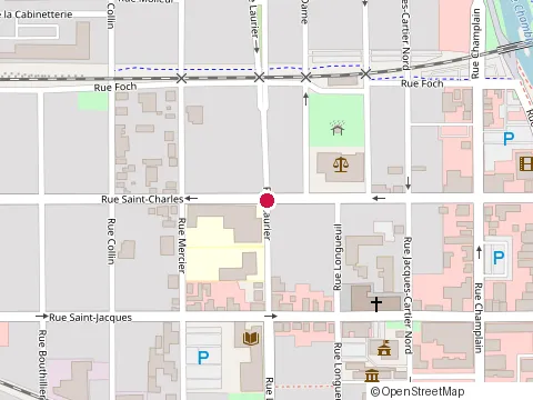 Location of Marie-Clair Blouin at 134 Rue Saint-Charles, Saint-Jean-sur-Richelieu