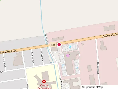 Location of Maxi Louiseville Saint-Laurent at 550 Bd St Laurent E, Louiseville