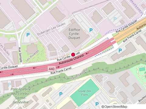 Location of Médicus Savard Quebec at 1350 Rue Cyrille-Duquet, Québec