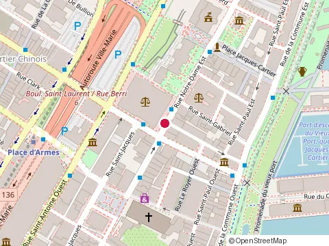 Location of Merchant Law Group Llp at 10 Notre-Dame St. East #200, Montréal