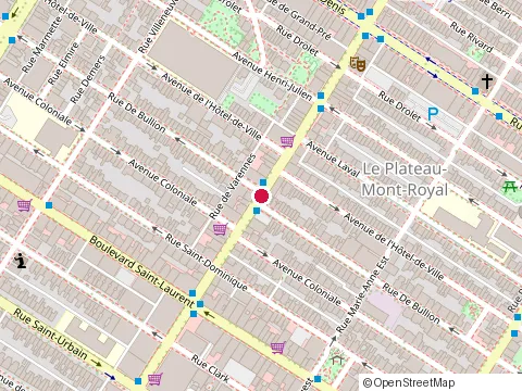 Location of Mito at 101 avenue du Mont-Royal O, Montréal