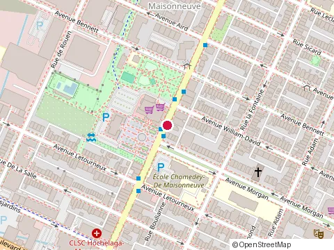 Location of Old Brewery Mission at 4450 Rue Ontario E, Montréal