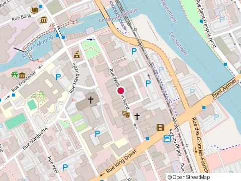 Location of Olymbec Construction at 75 Rue Wellington N, Sherbrooke