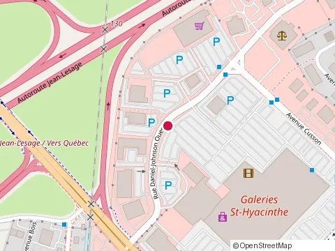 Location of Pacini Saint-Hyacinthe at Rue Daniel Johnson O 1235, Saint-Hyacinthe