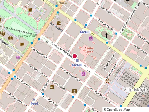Location of Primero Group Americas, Inc. at 1801 Avenue Mcgill Collège, Montréal