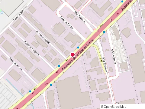 Location of Railterm at 10765 de la Côte-de-Liesse Rd, Dorval