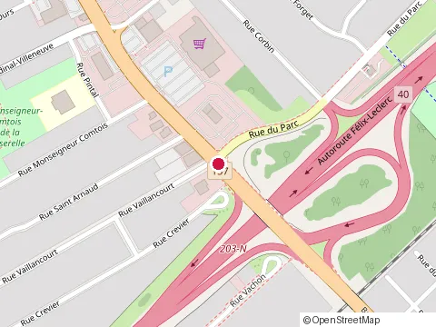 Location of Restaurant Normandin Cap-de-la-Madeleine at 580 Bd Thibeau, Trois-Rivières
