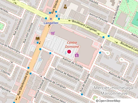 Location of Rossy at 3055 avenue de Granby, Montréal