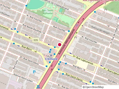 Location of Scfp at 7100-565 boulevard Cremazie E, Montréal