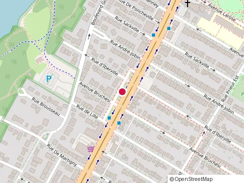 Location of Smartcentres Montreal at Boulevard Henri-Bourassa E, Montréal