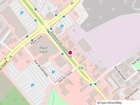 Location of St-Hubert at 1111 boulevard des Laurentides, Laval
