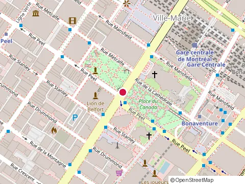 Location of Systra Canada Inc. at 1100 Boulevard René-Lévesque O, Montréal