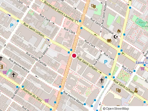 Location of Télé-Université (Teluq) Bureau de Montréal at 100 Rue Sherbrooke O, Montréal