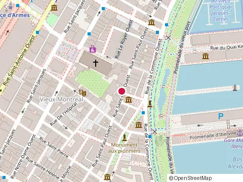 Location of Terrasse Nelligan at 106 Saint-Paul St W, Montréal