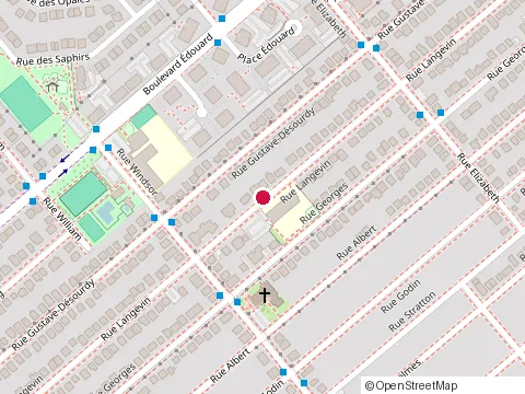 Location of Terry Fox School at 1648 Rue Langevin, Saint-Hubert