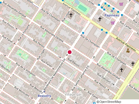 Location of Thai Express at 1570 Boulevard de Maisonneuve O, Montréal