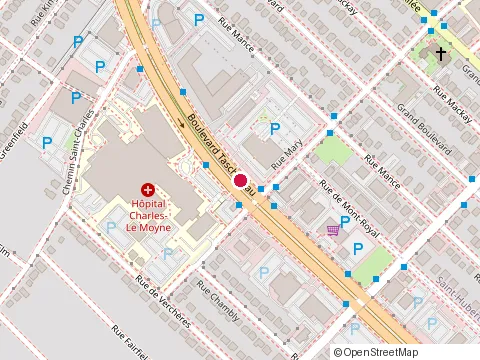 Location of Thai Express Restaurant Greenfield Park at Complexe Brault 3135 Taschereau Blvd, Greenfield Park