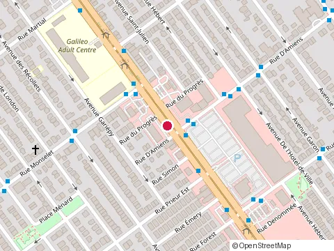 Location of Thai Express Restaurant Montréal-Nord at 10734 Boulevard Pie-Ix, Montréal-Nord